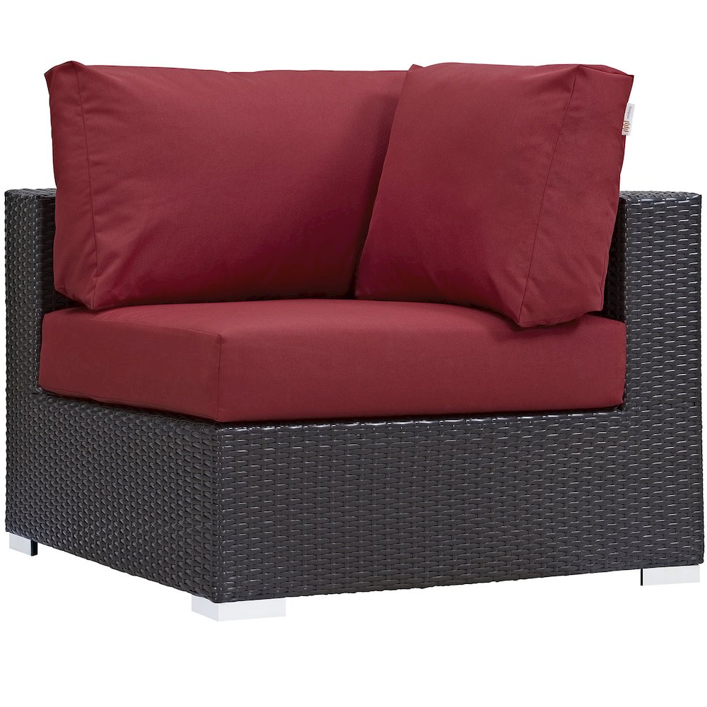 Convene 5 Piece Outdoor Patio Sectional Set. Picture 5
