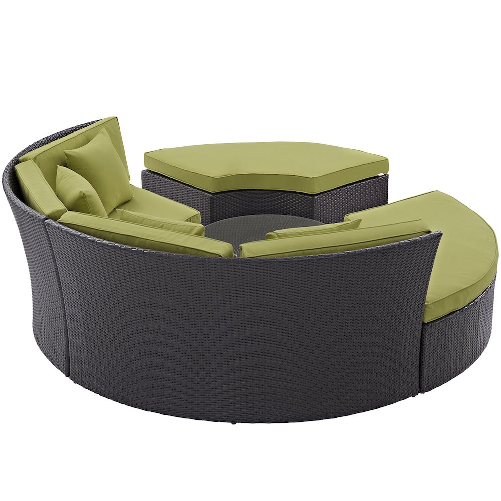 Convene Circular Outdoor Patio Daybed Set. Picture 4