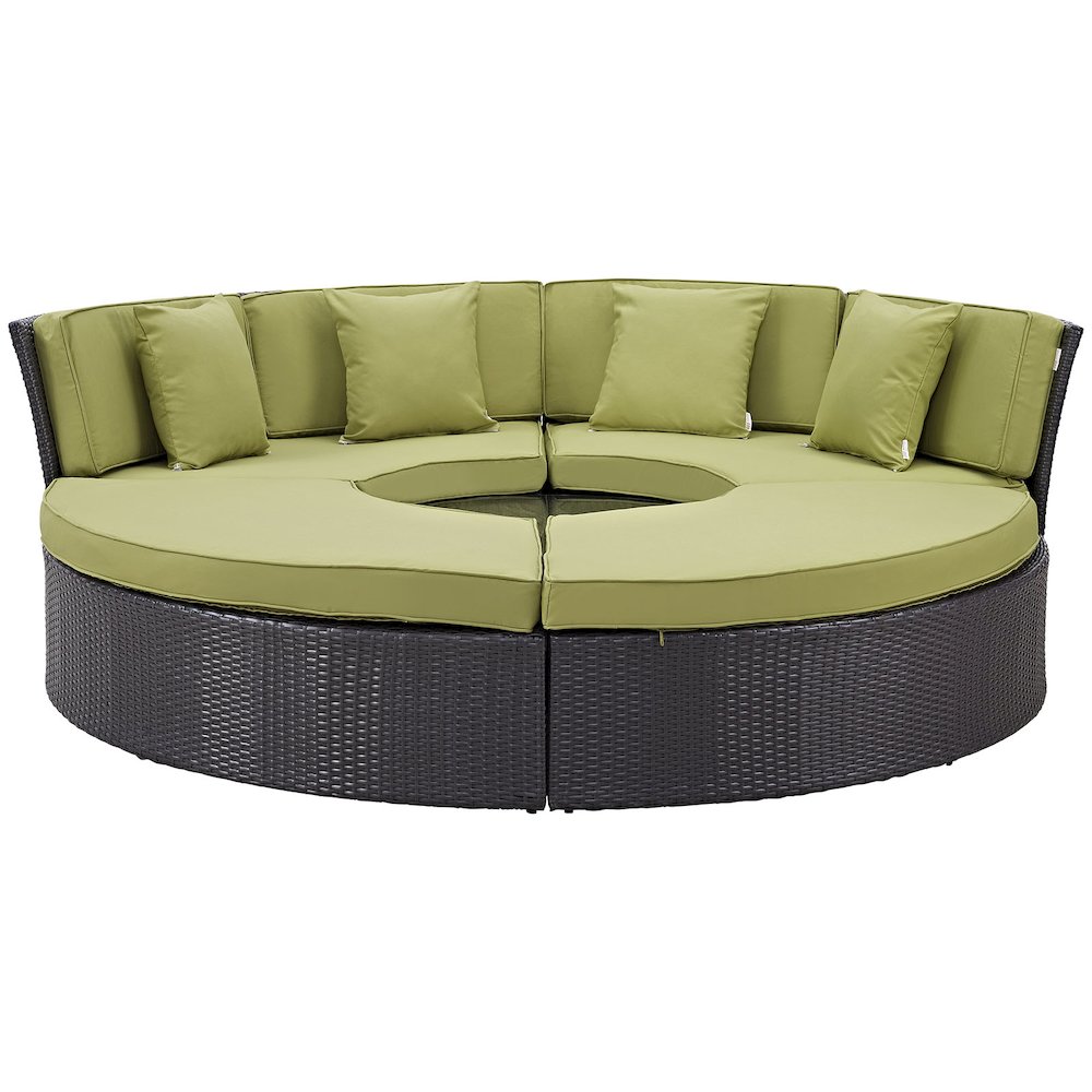 Convene Circular Outdoor Patio Daybed Set. Picture 5