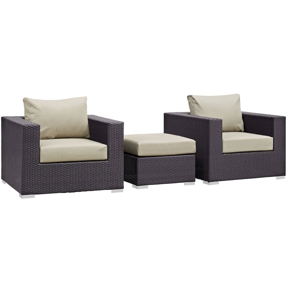 Convene 3 Piece Outdoor Patio Sofa Set. Picture 1