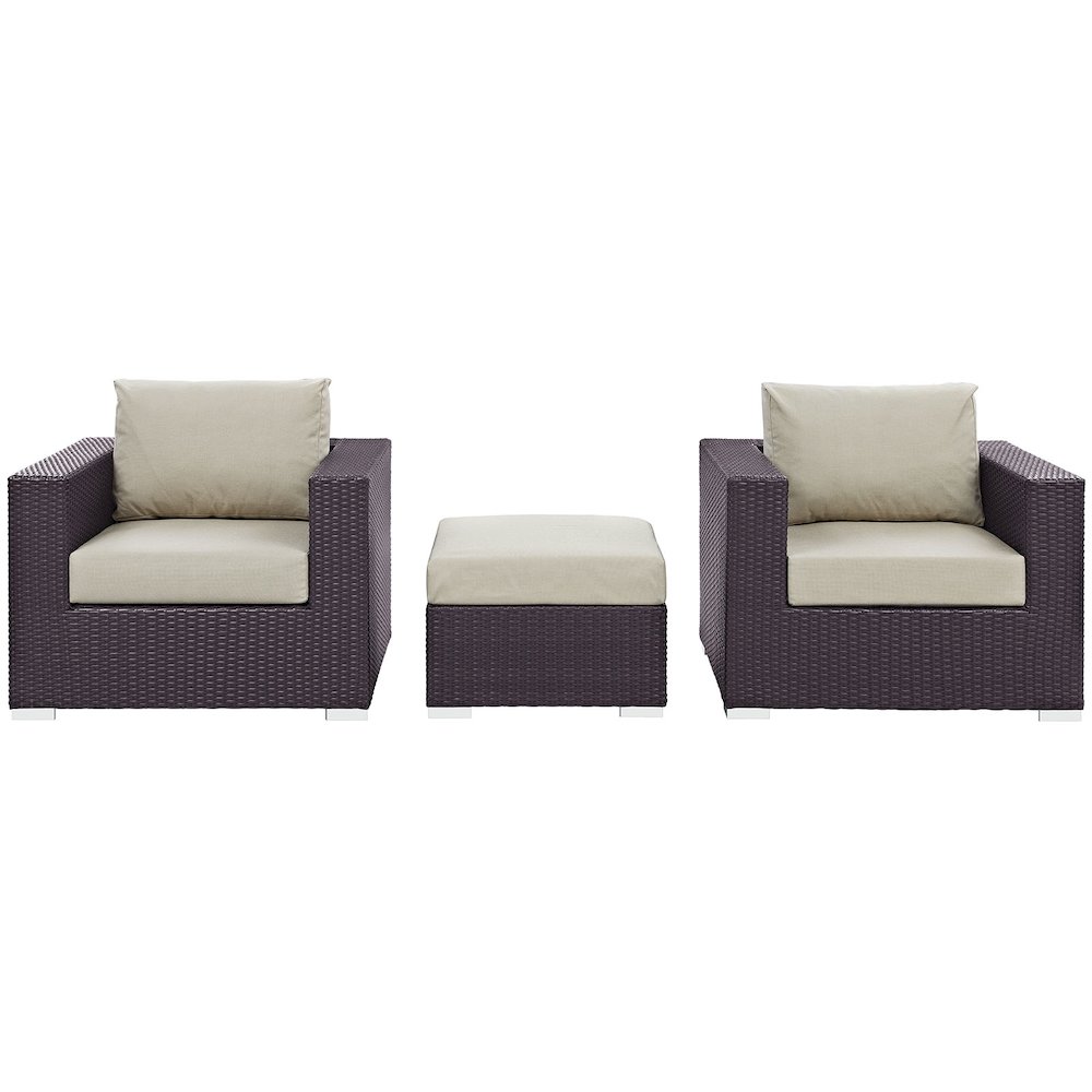 Convene 3 Piece Outdoor Patio Sofa Set. Picture 3