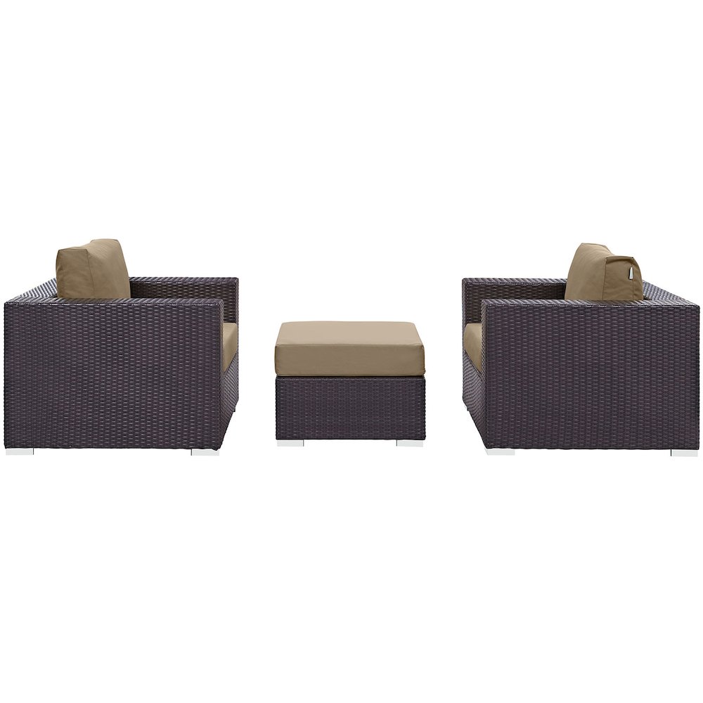 Convene 3 Piece Outdoor Patio Sofa Set. Picture 2