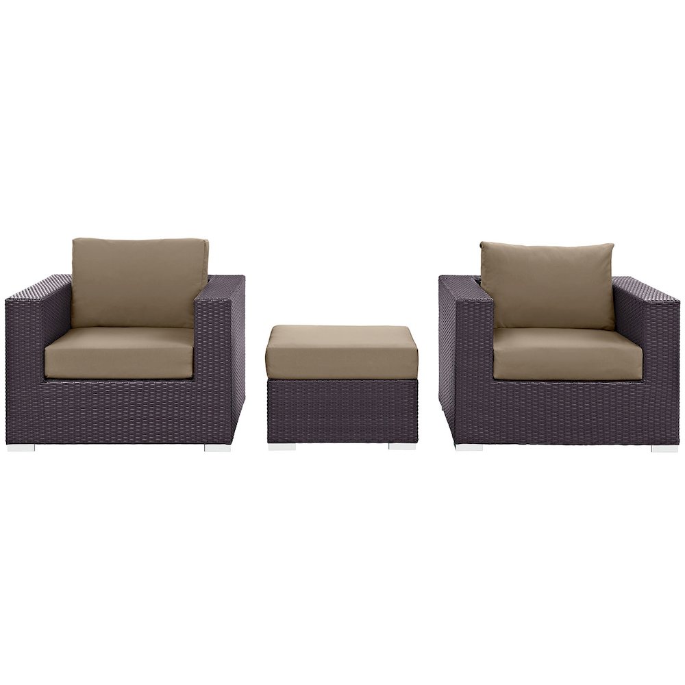 Convene 3 Piece Outdoor Patio Sofa Set. Picture 3