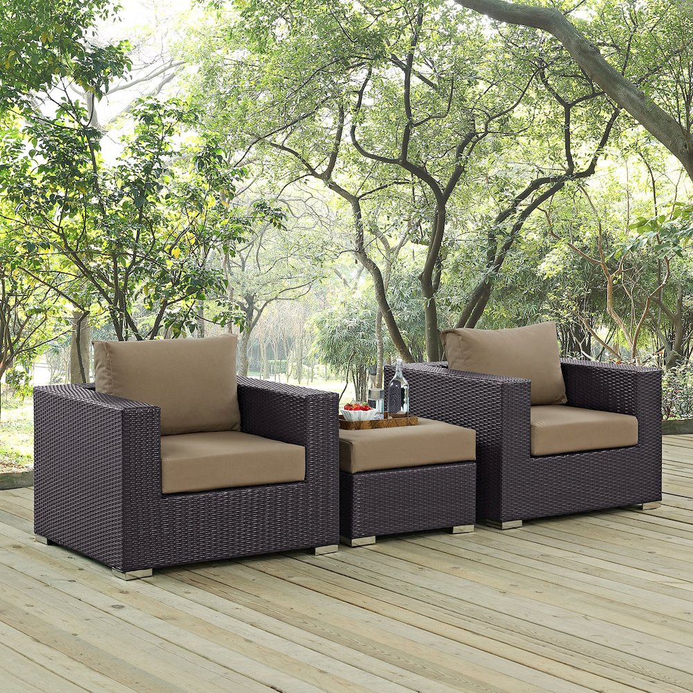 Convene 3 Piece Outdoor Patio Sofa Set. Picture 6