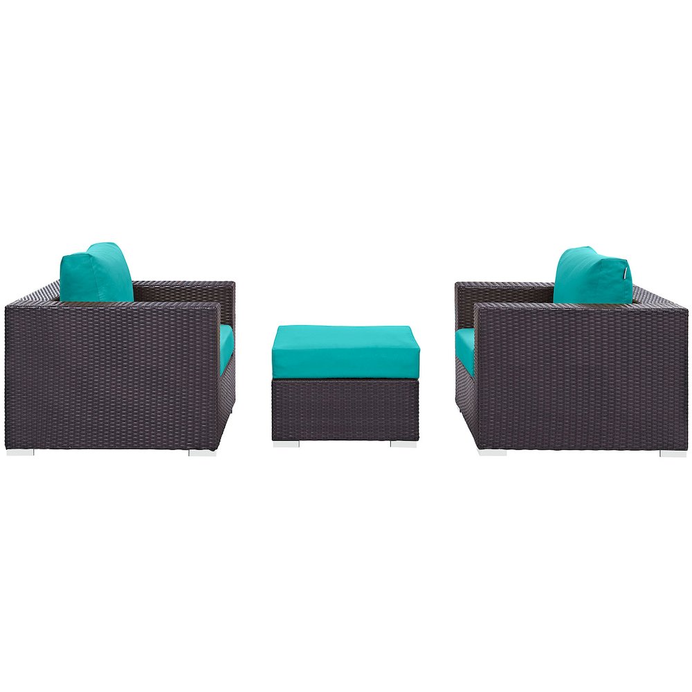 Convene 3 Piece Outdoor Patio Sofa Set. Picture 2
