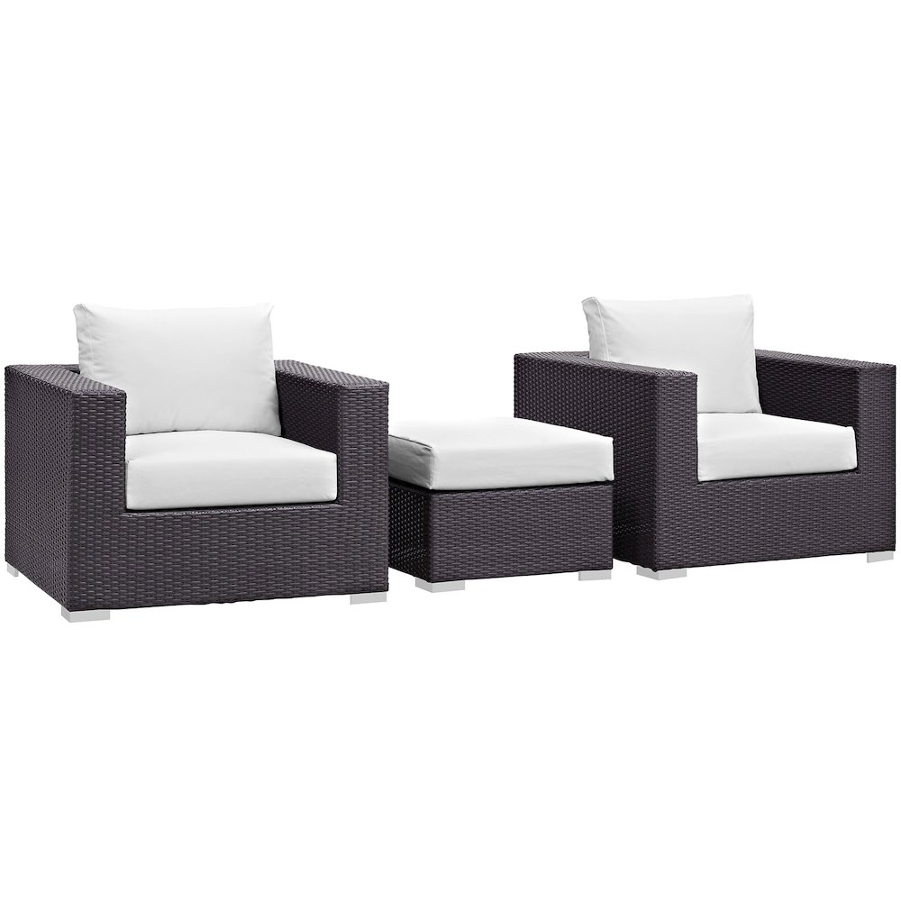 Convene 3 Piece Outdoor Patio Sofa Set. Picture 1