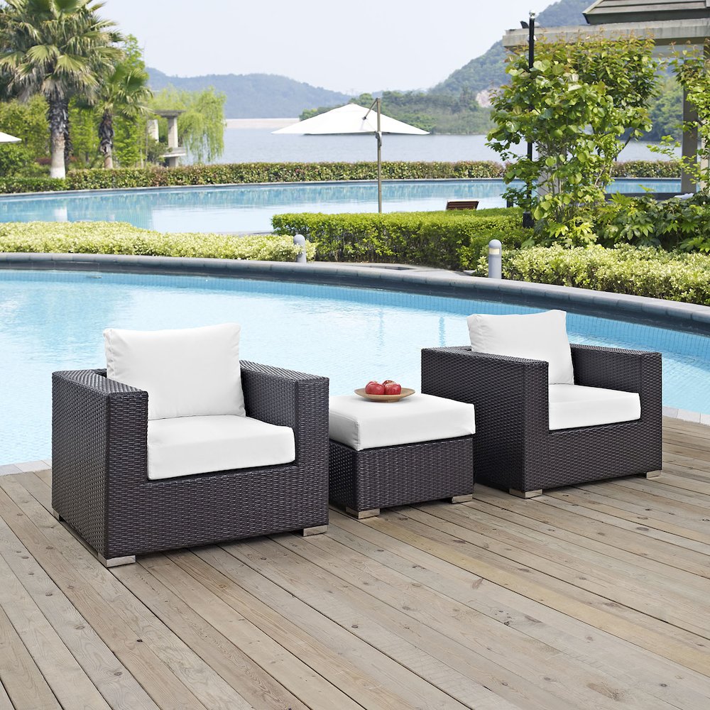 Convene 3 Piece Outdoor Patio Sofa Set. Picture 6