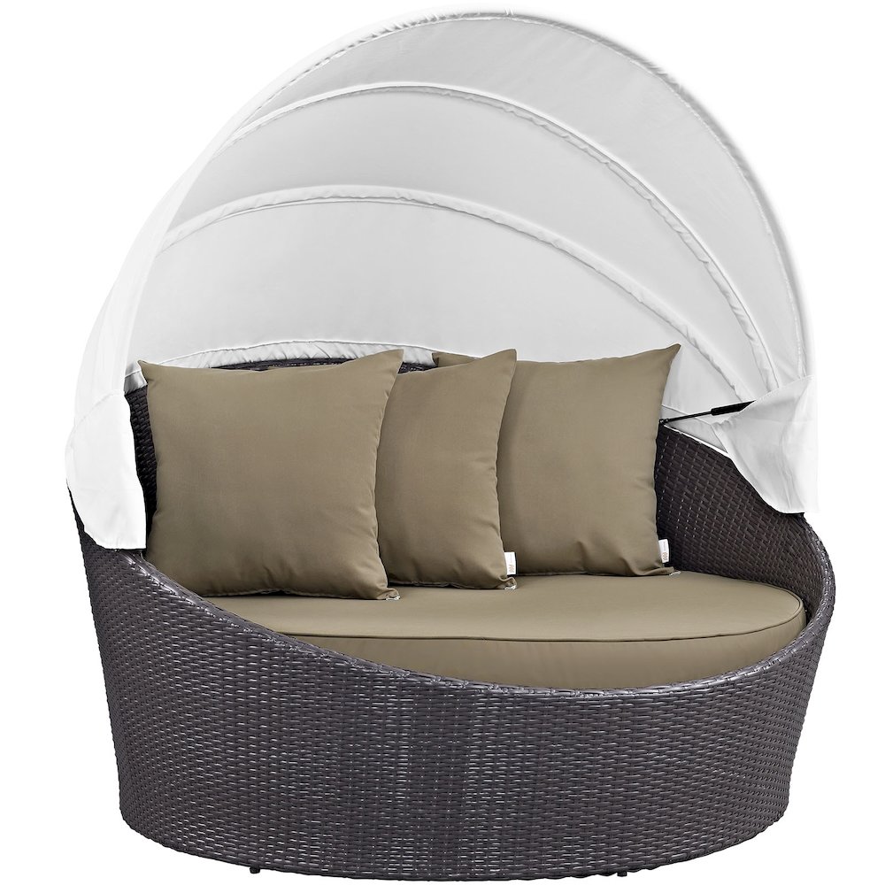 Convene Canopy Outdoor Patio Daybed. Picture 1