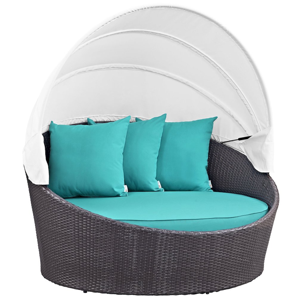 Convene Canopy Outdoor Patio Daybed. Picture 1