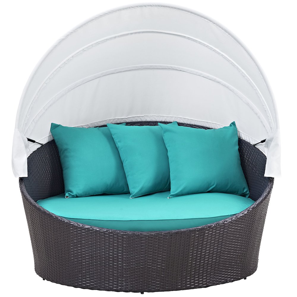 Convene Canopy Outdoor Patio Daybed. Picture 3