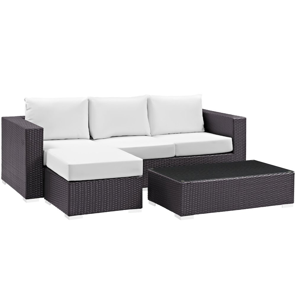 Convene 3 Piece Outdoor Patio Sofa Set. Picture 2