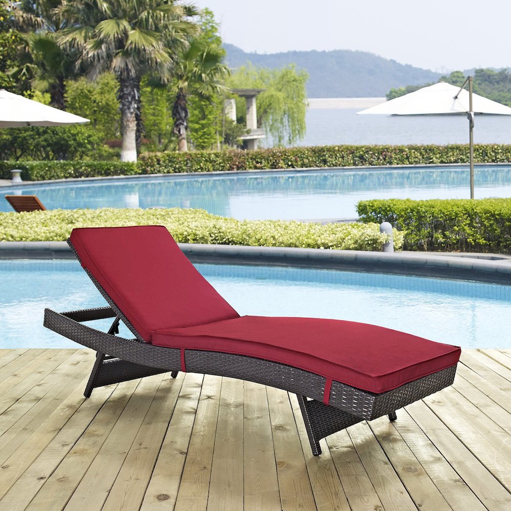 Convene Outdoor Patio Chaise. Picture 4