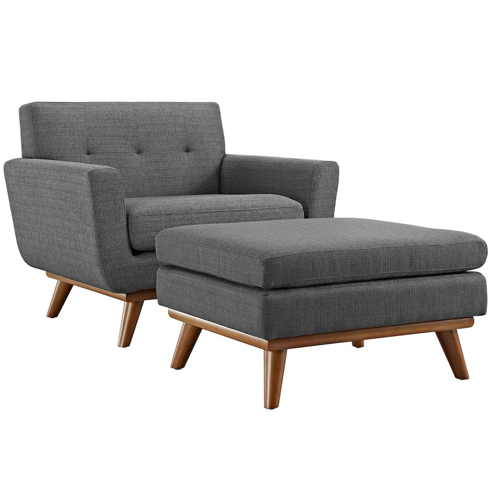 Engage 2 Piece Armchair and Ottoman. Picture 1