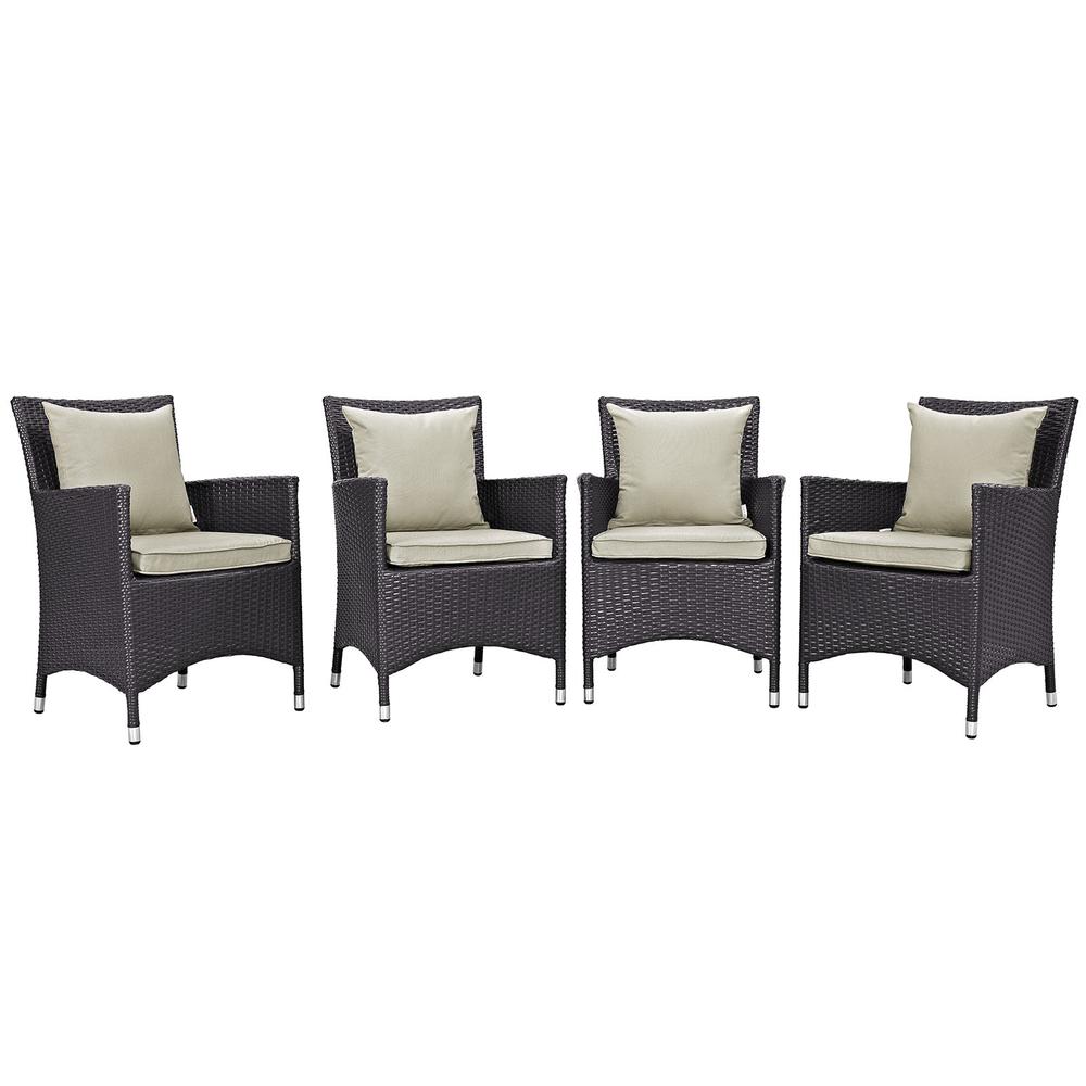 Convene 4 Piece Outdoor Patio Dining Set. Picture 1