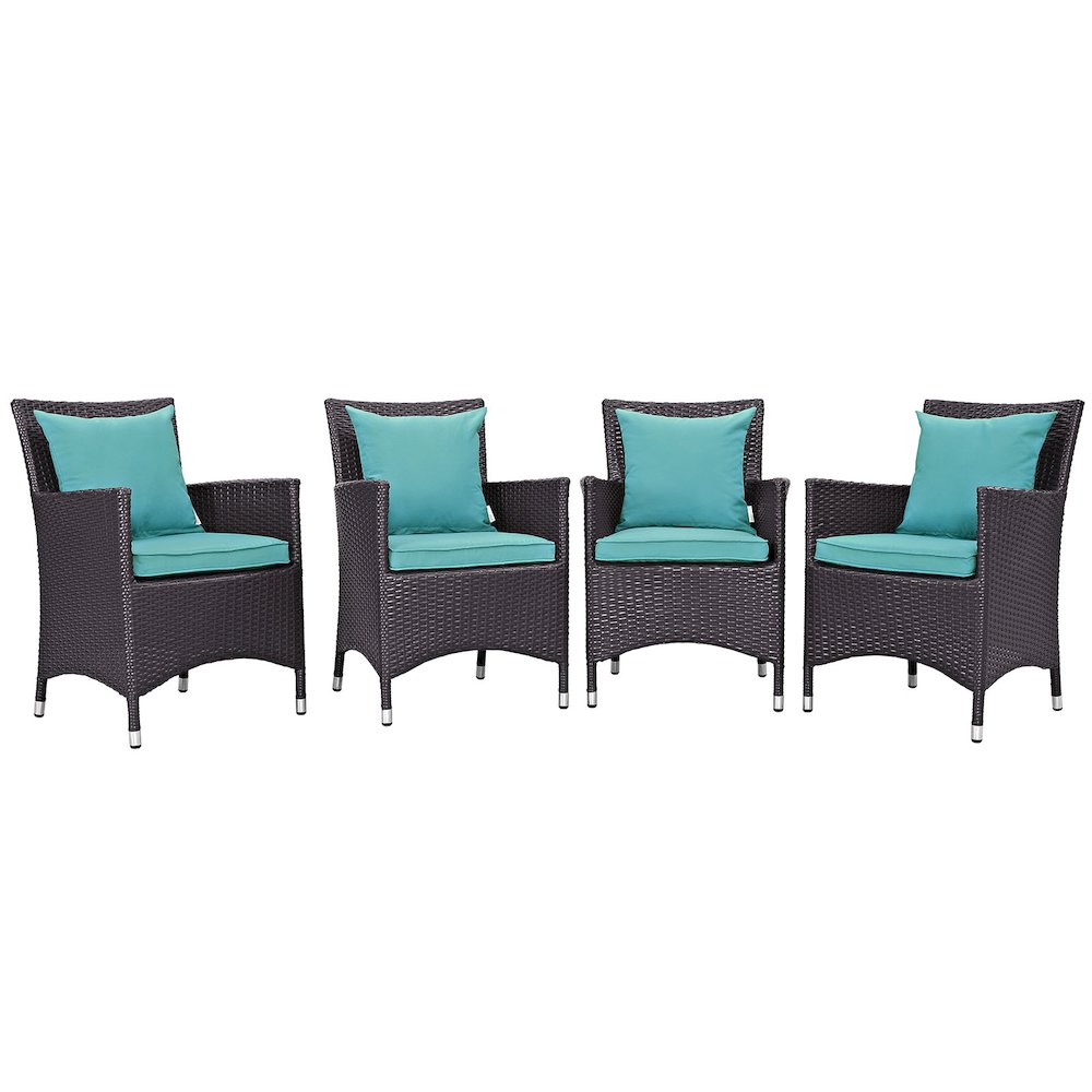 Convene 4 Piece Outdoor Patio Dining Set. Picture 1