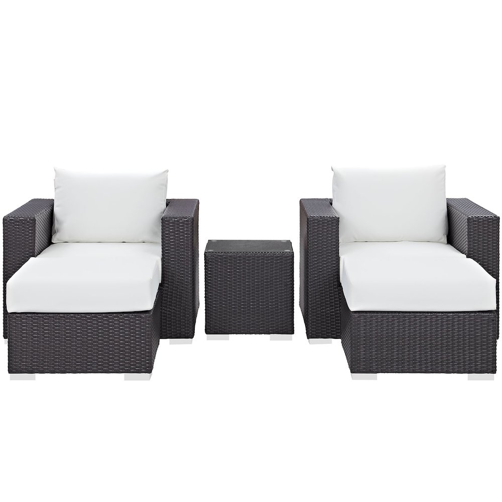 Convene 5 Piece Outdoor Patio Sectional Set. Picture 3