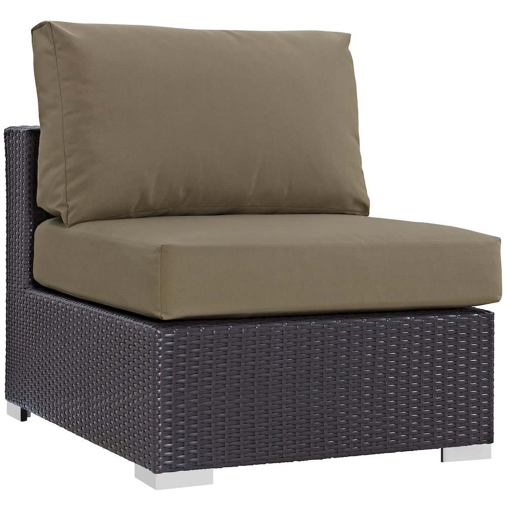 Convene 8 Piece Outdoor Patio Sectional Set. Picture 4
