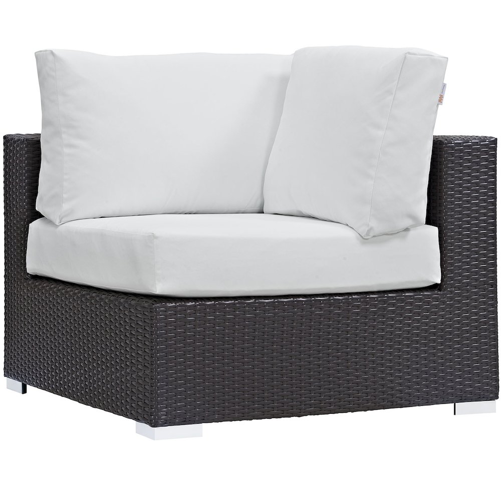Convene 8 Piece Outdoor Patio Sectional Set. Picture 5