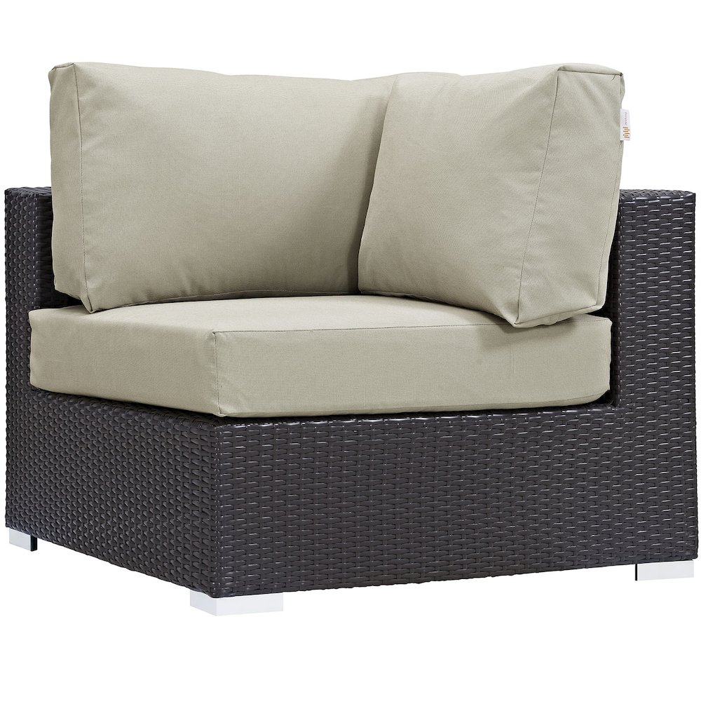 Convene 8 Piece Outdoor Patio Sectional Set. Picture 5
