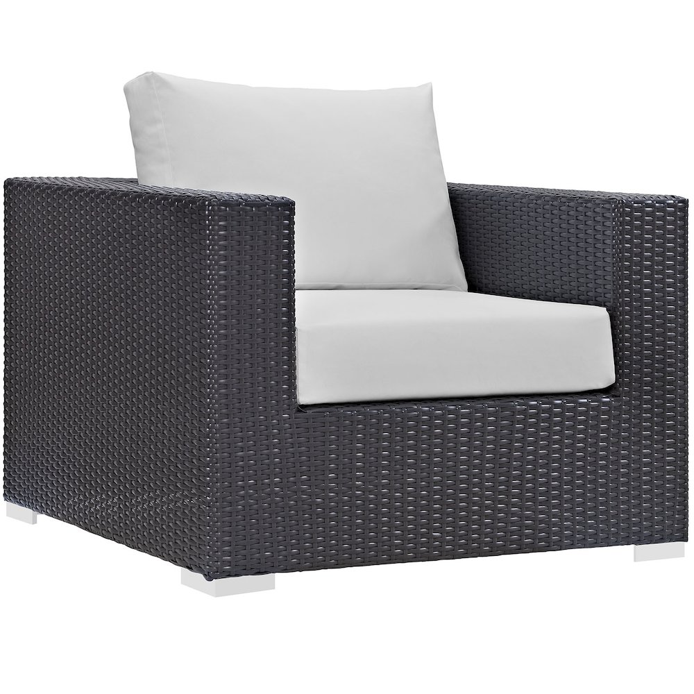 Convene 6 Piece Outdoor Patio Sectional Set. Picture 4