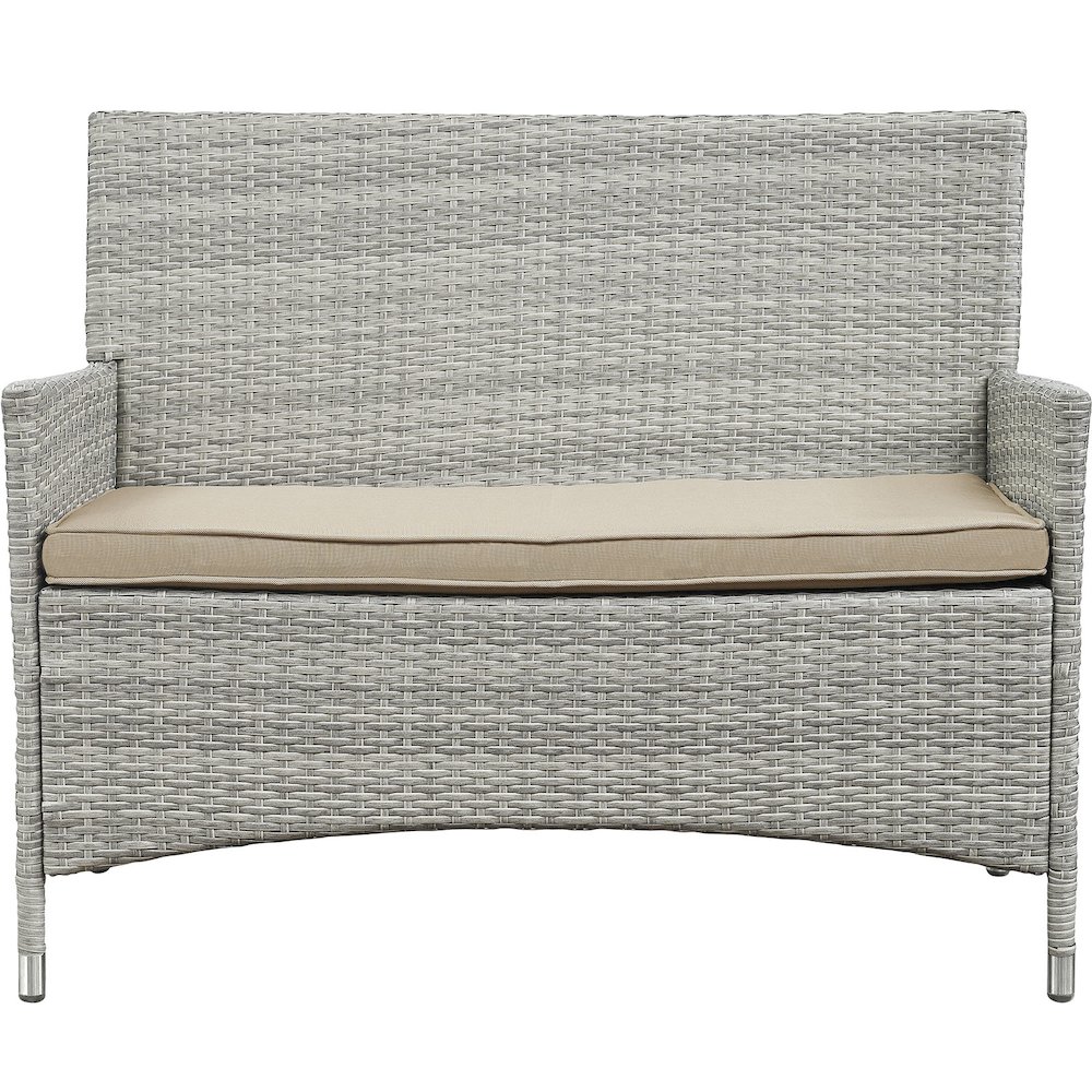 Bridge 4 Piece Outdoor Patio Patio Conversation Set. Picture 6