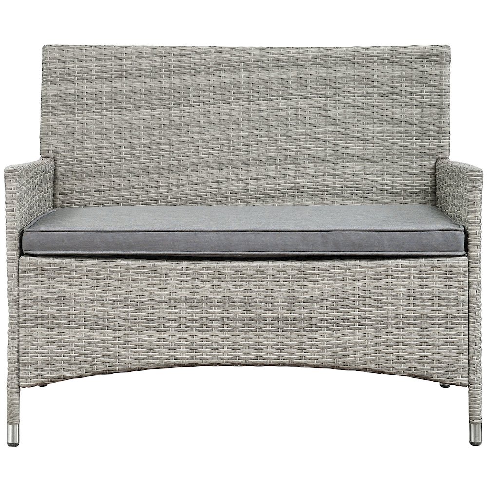 Bridge 4 Piece Outdoor Patio Patio Conversation Set. Picture 6