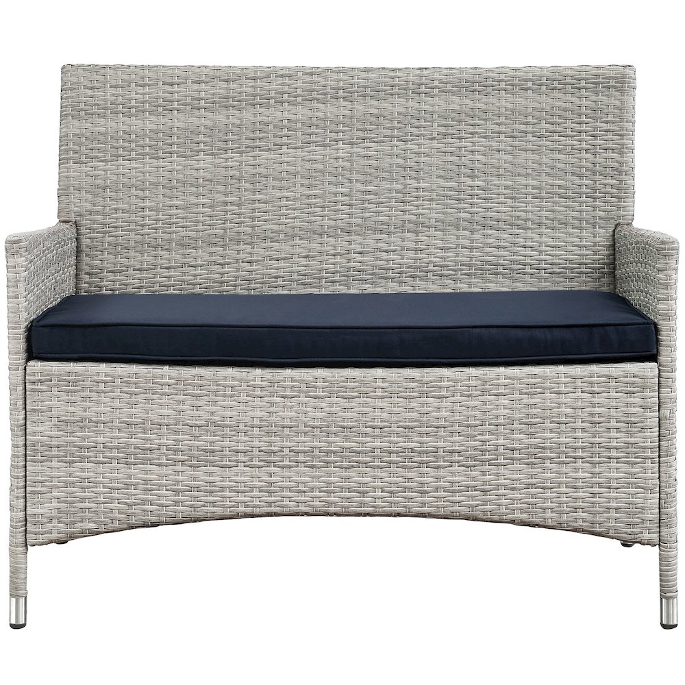 Bridge 4 Piece Outdoor Patio Patio Conversation Set. Picture 6