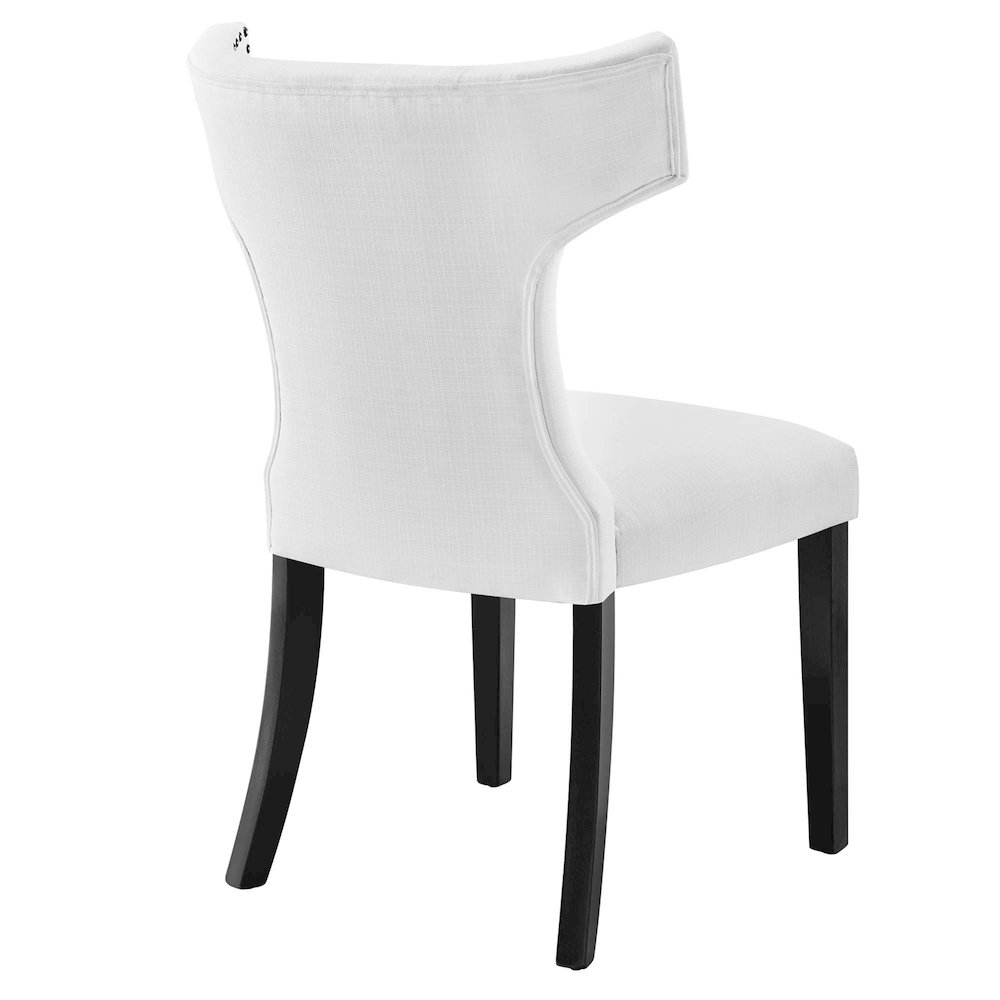 Curve Fabric Dining Chair. Picture 4