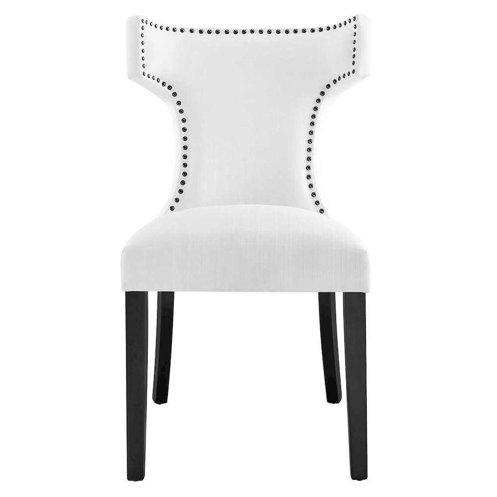 Curve Fabric Dining Chair. Picture 6