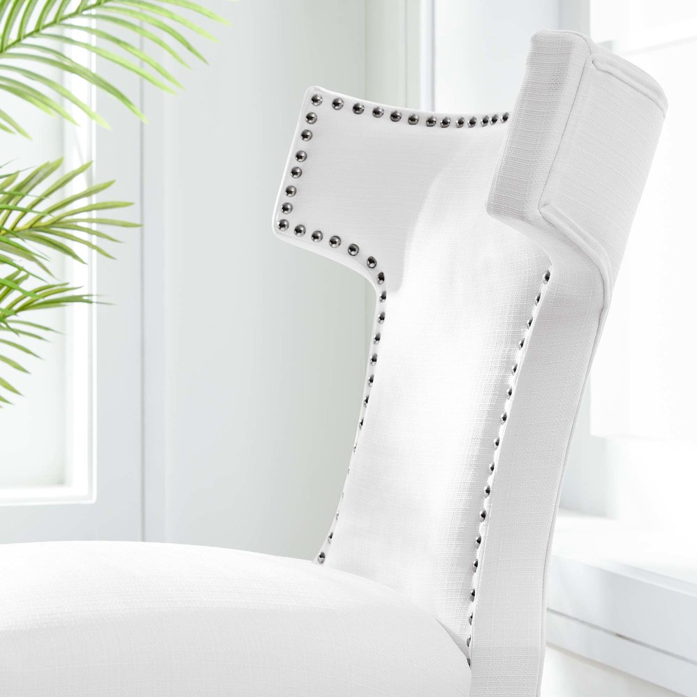 Curve Fabric Dining Chair. Picture 8