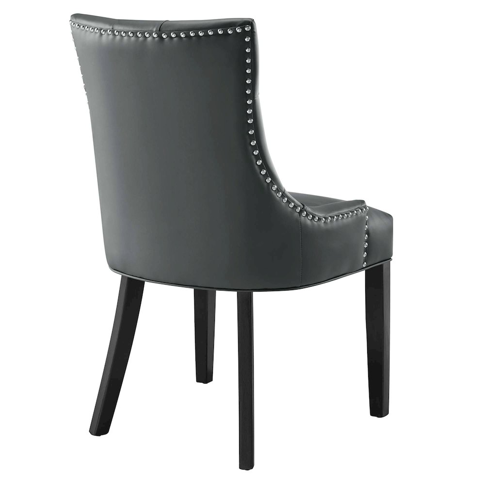 Regent Tufted Vegan Leather Dining Chair. Picture 5