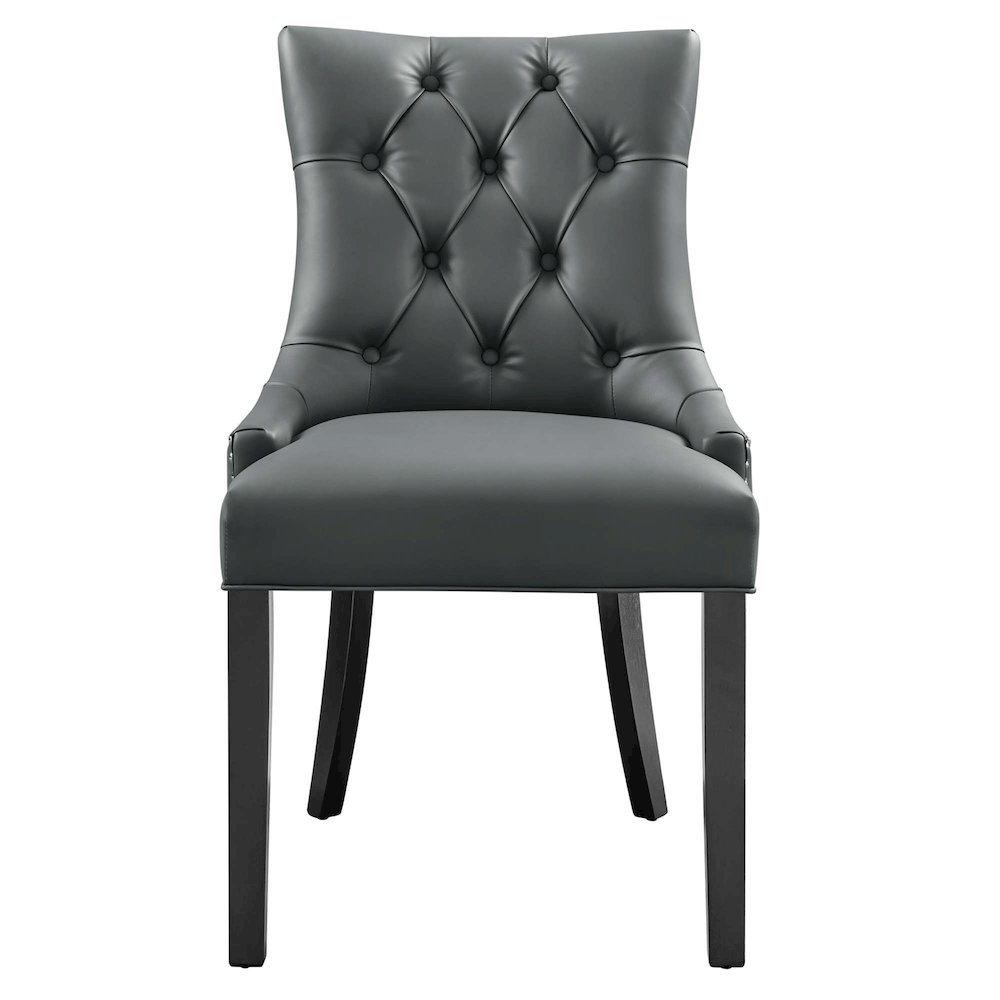 Regent Tufted Vegan Leather Dining Chair. Picture 6