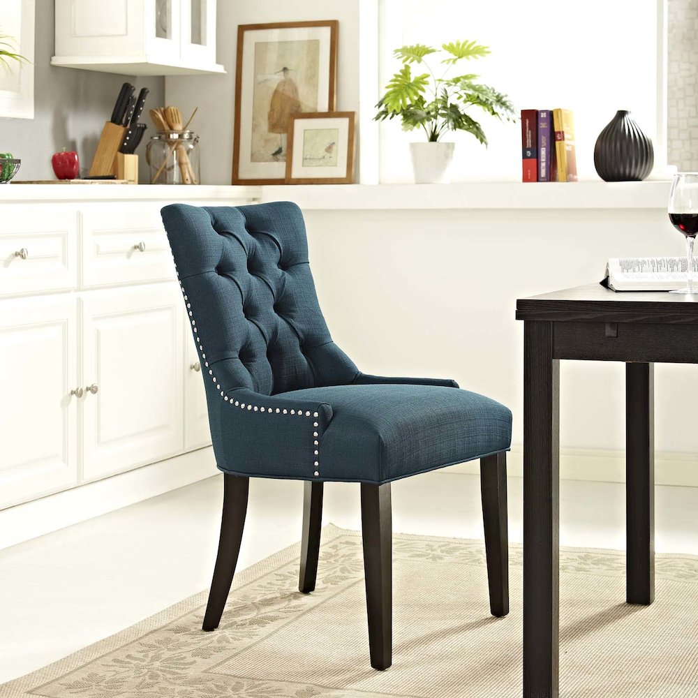 Regent Tufted Fabric Dining Chair. Picture 4