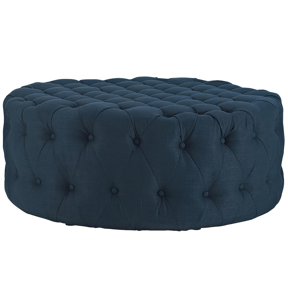 Amour Upholstered Fabric Ottoman. Picture 2