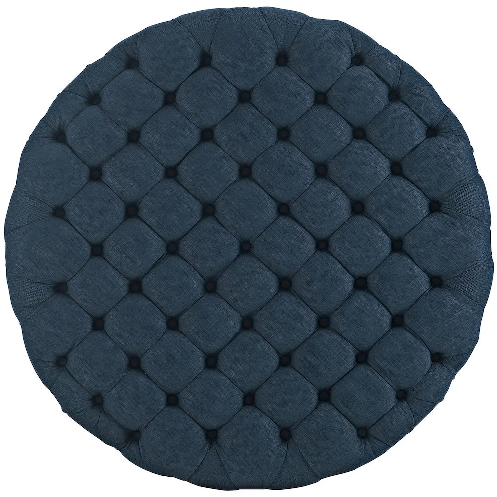 Amour Upholstered Fabric Ottoman. Picture 3