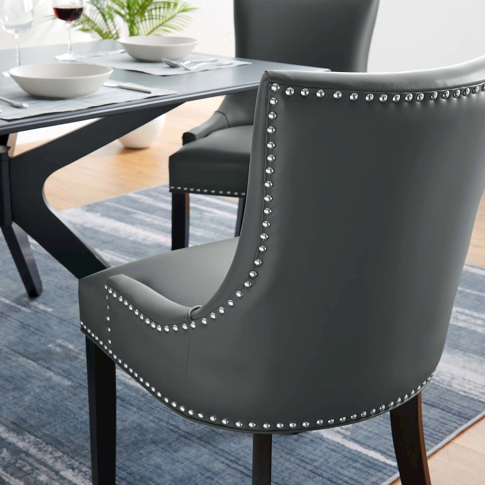 Marquis Vegan Leather Dining Chair. Picture 8