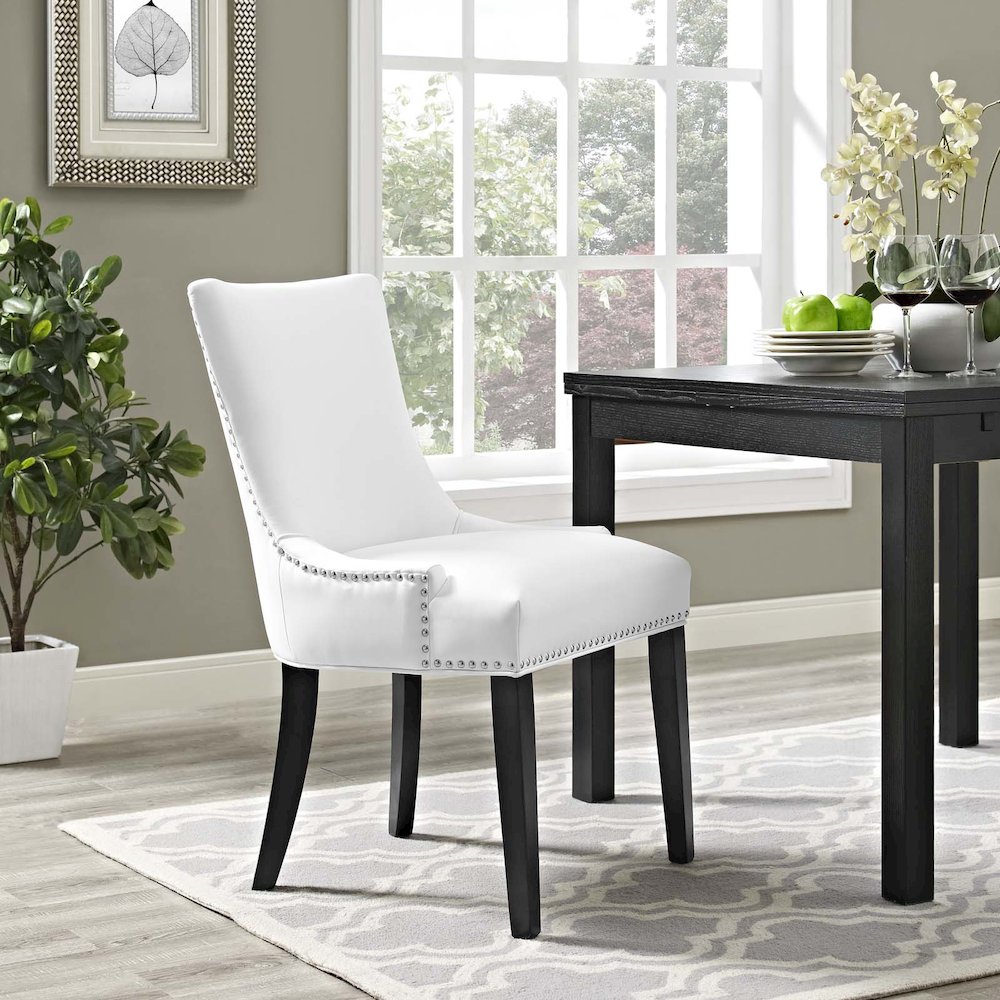 Marquis Vegan Leather Dining Chair. Picture 4
