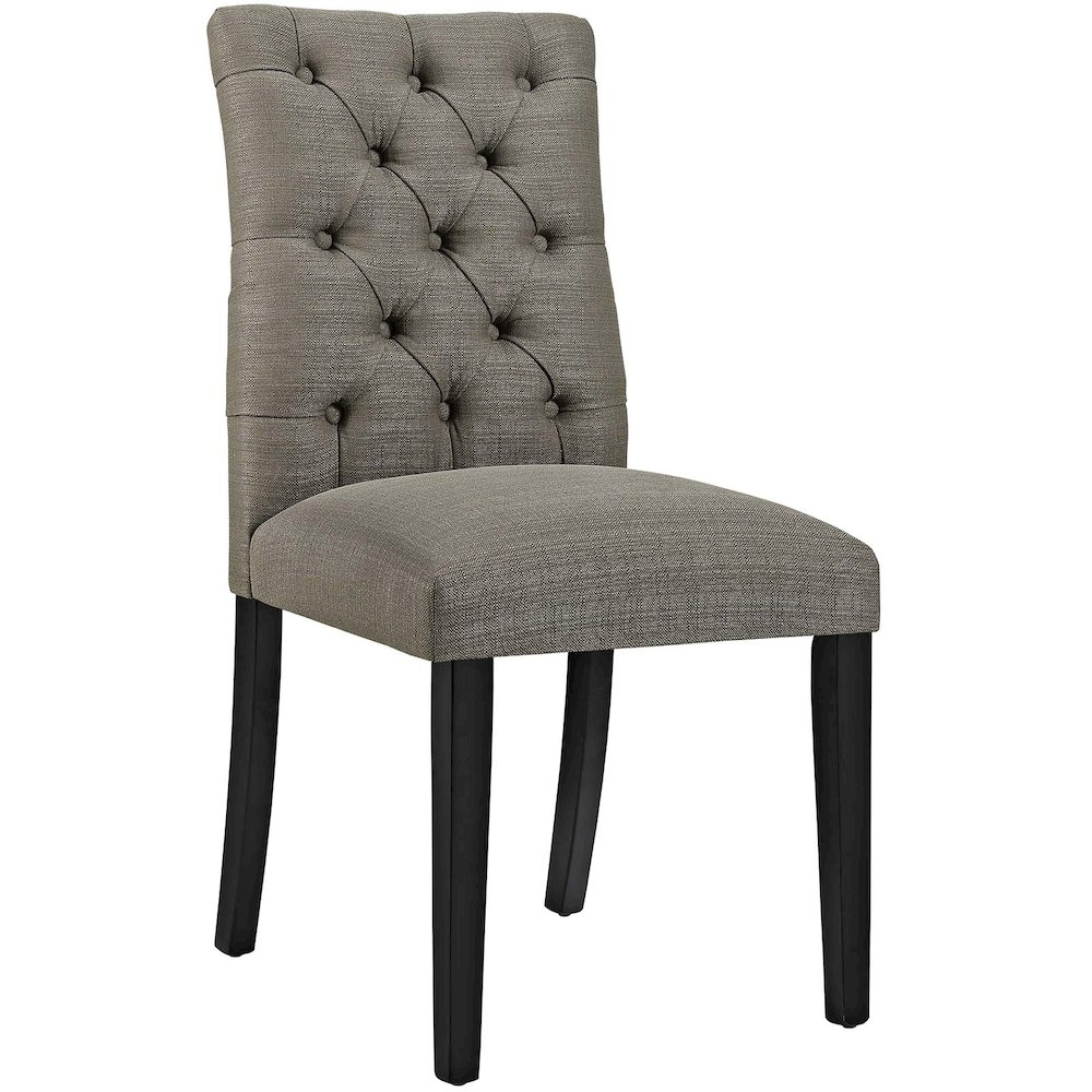 Duchess Button Tufted Fabric Dining Chair. Picture 1