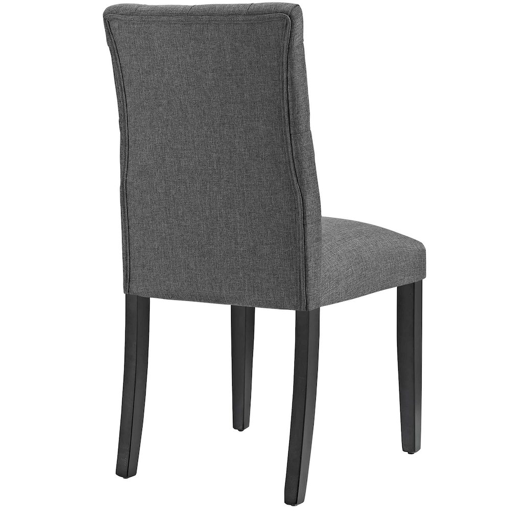 Duchess Button Tufted Fabric Dining Chair. Picture 3