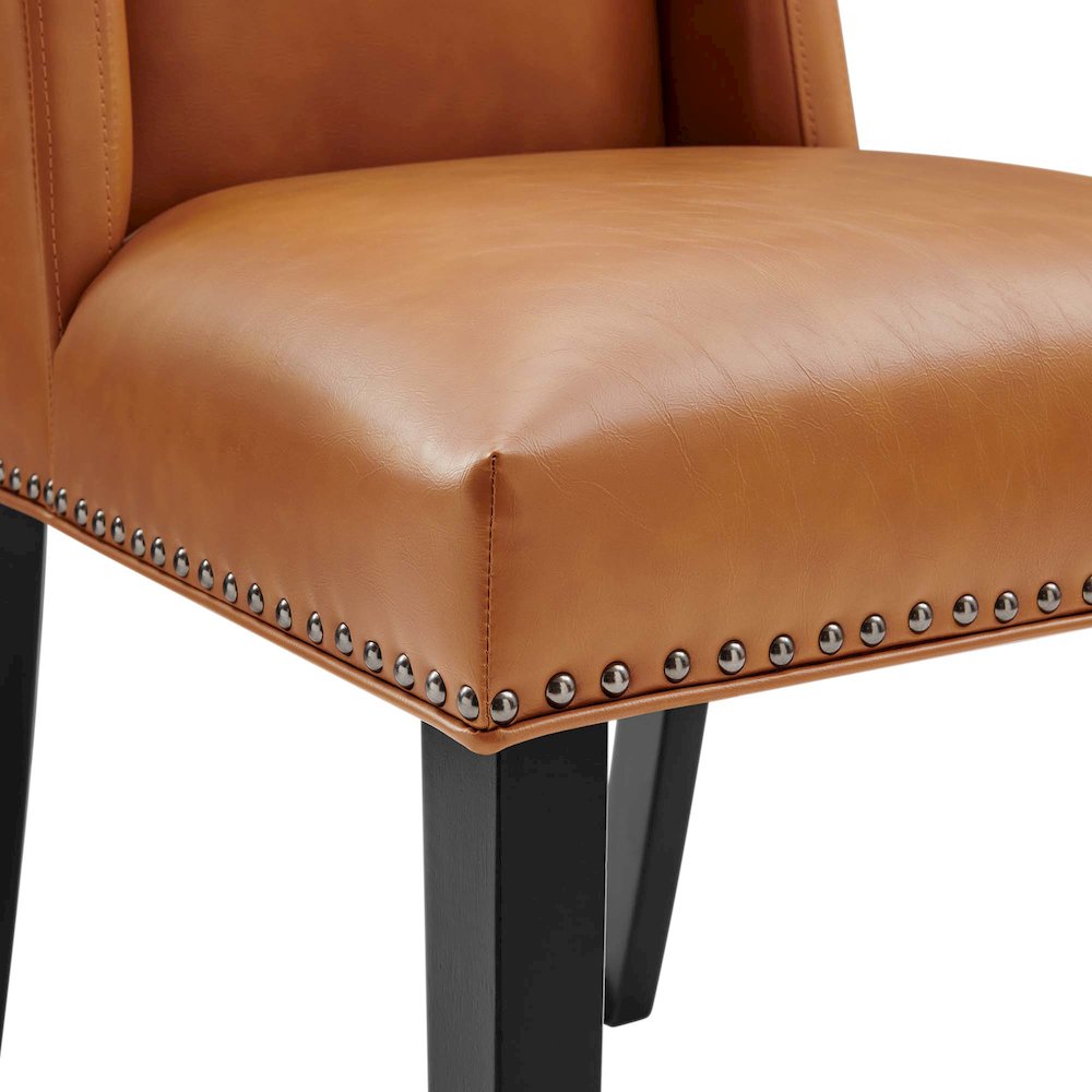 Baron Vegan Leather Dining Chair. Picture 3