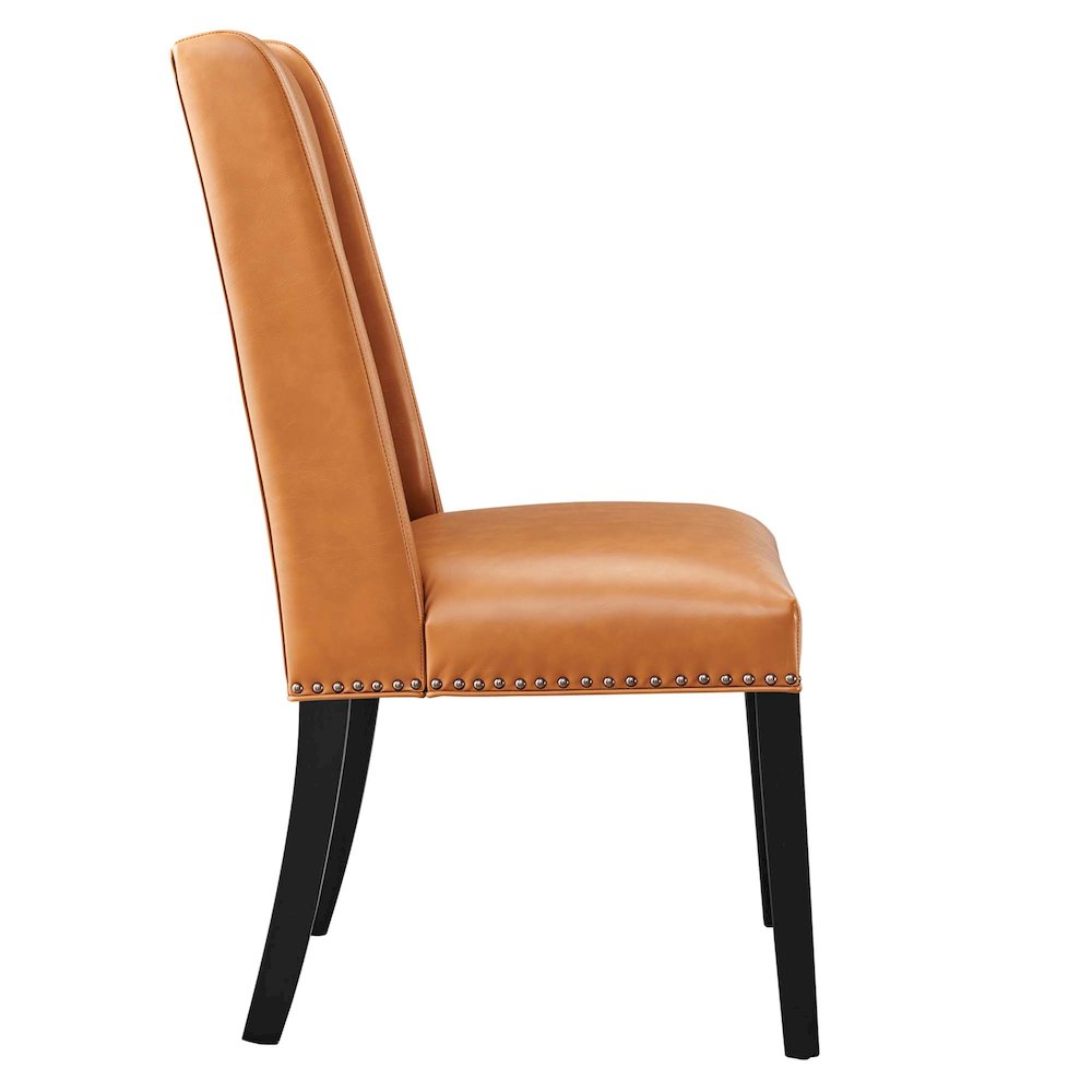 Baron Vegan Leather Dining Chair. Picture 4