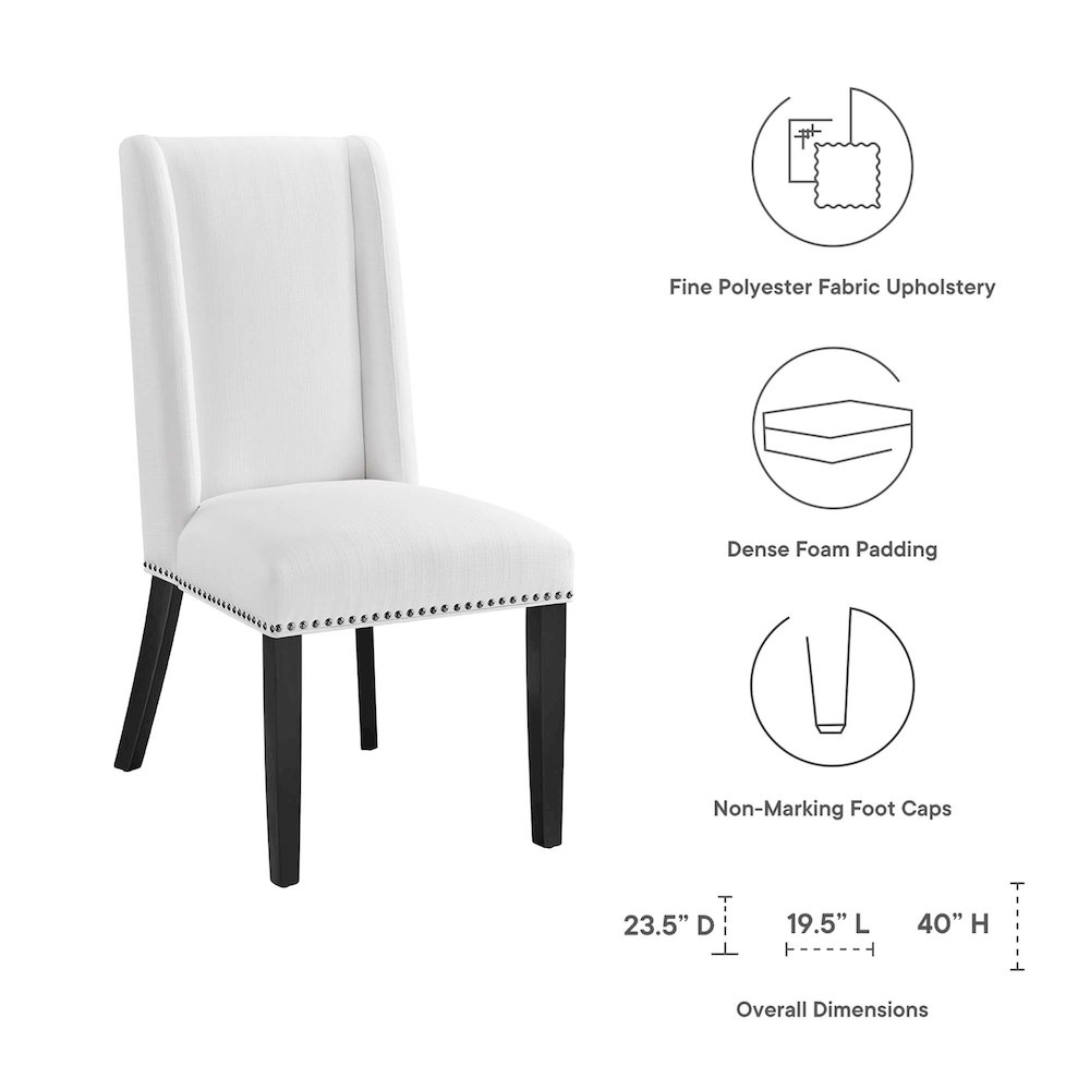 Baron Fabric Dining Chair. Picture 6