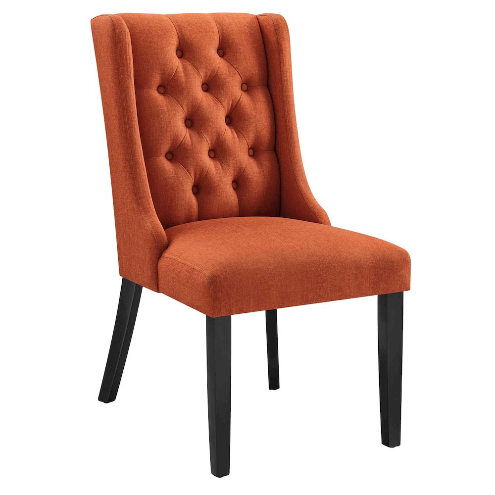 Baronet Button Tufted Fabric Dining Chair. Picture 1