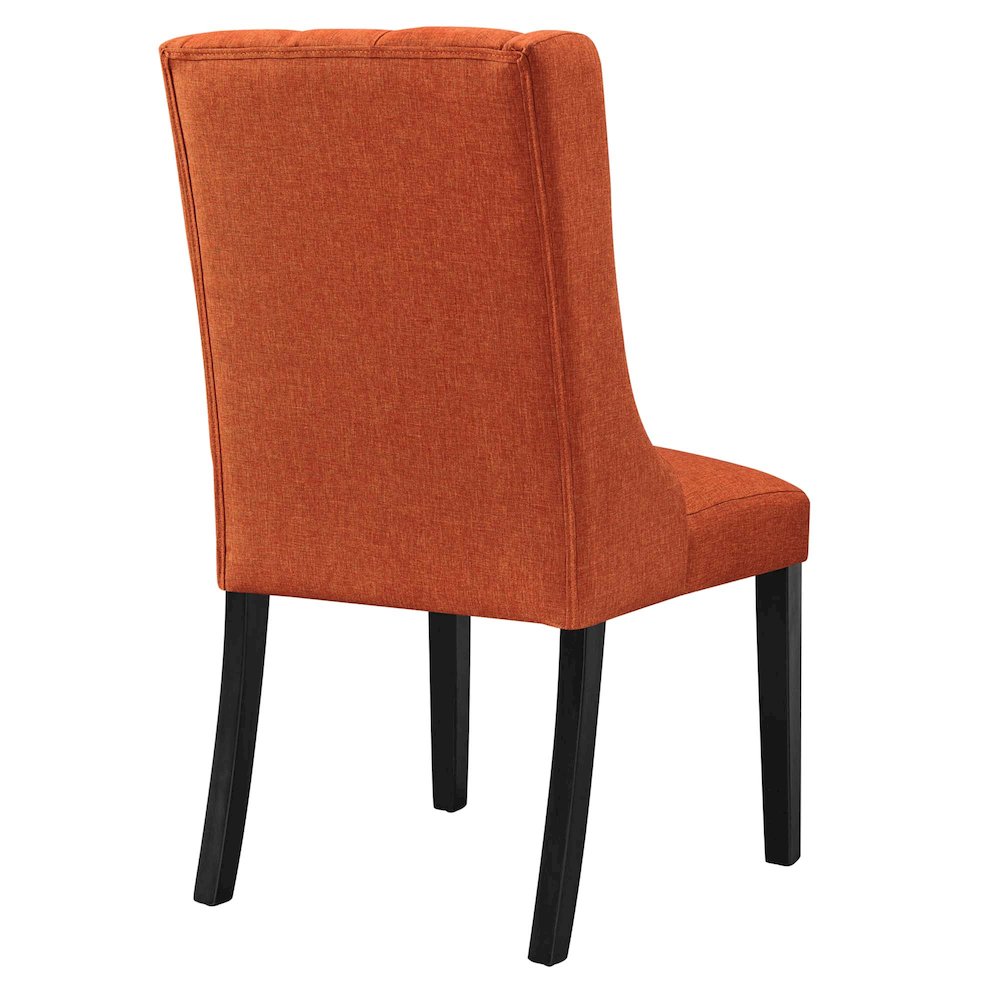 Baronet Button Tufted Fabric Dining Chair. Picture 4