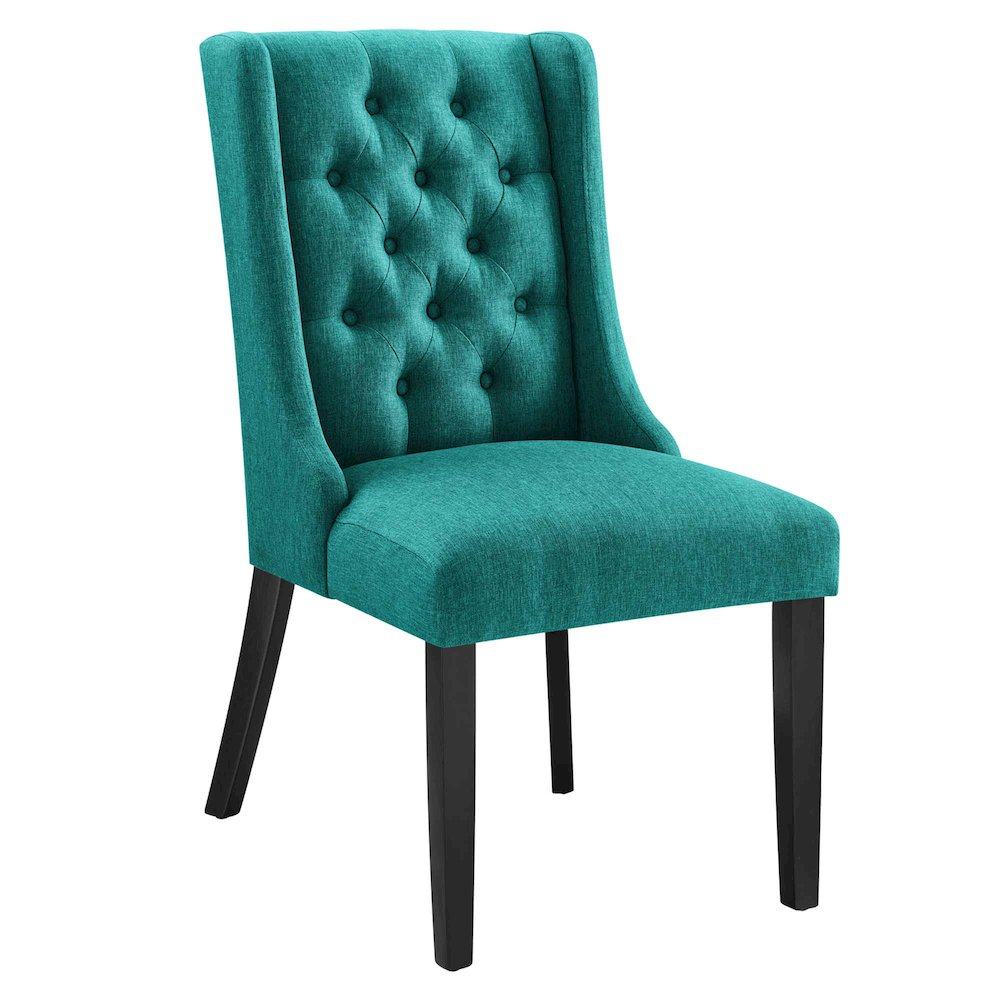 Baronet Button Tufted Fabric Dining Chair. Picture 1