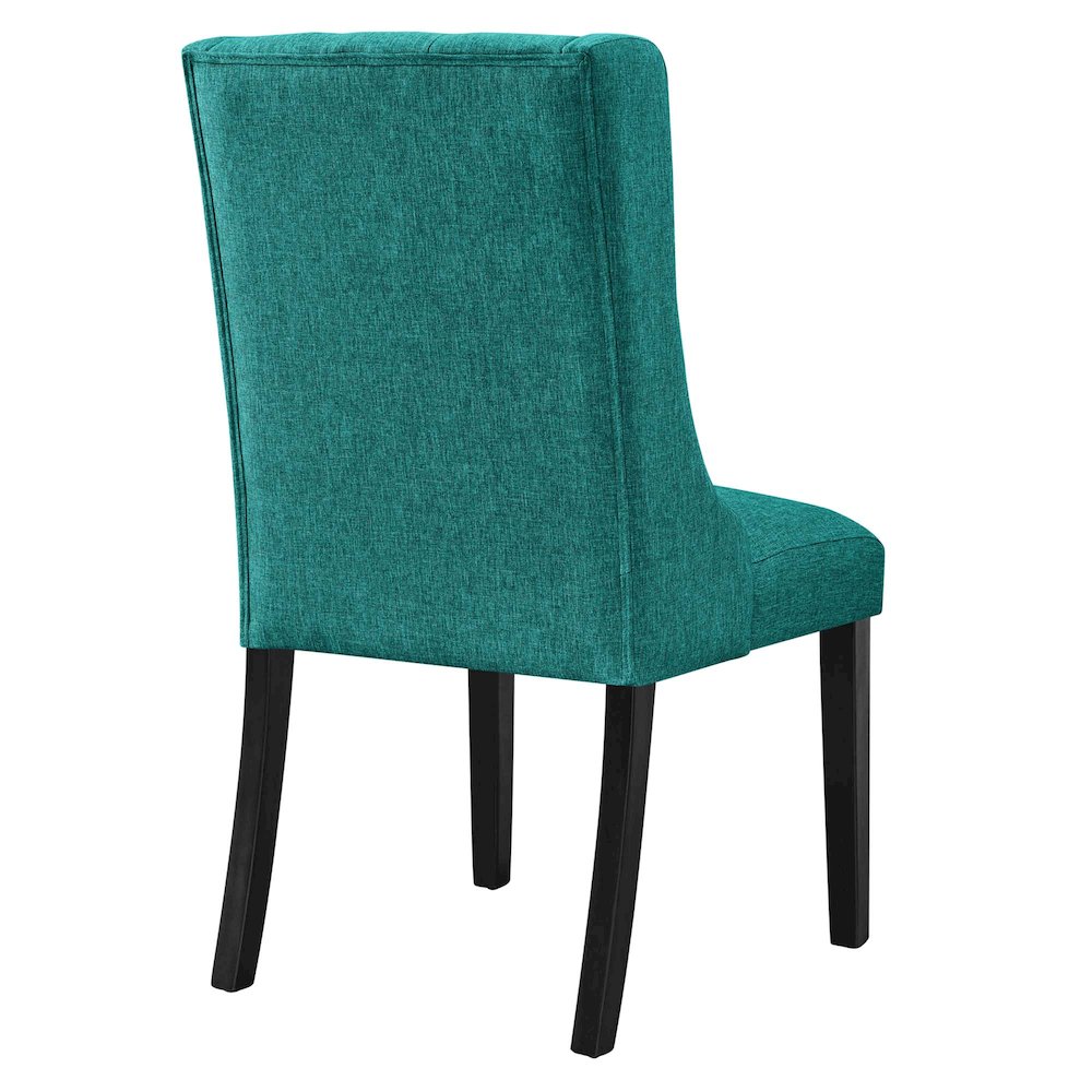Baronet Button Tufted Fabric Dining Chair. Picture 4