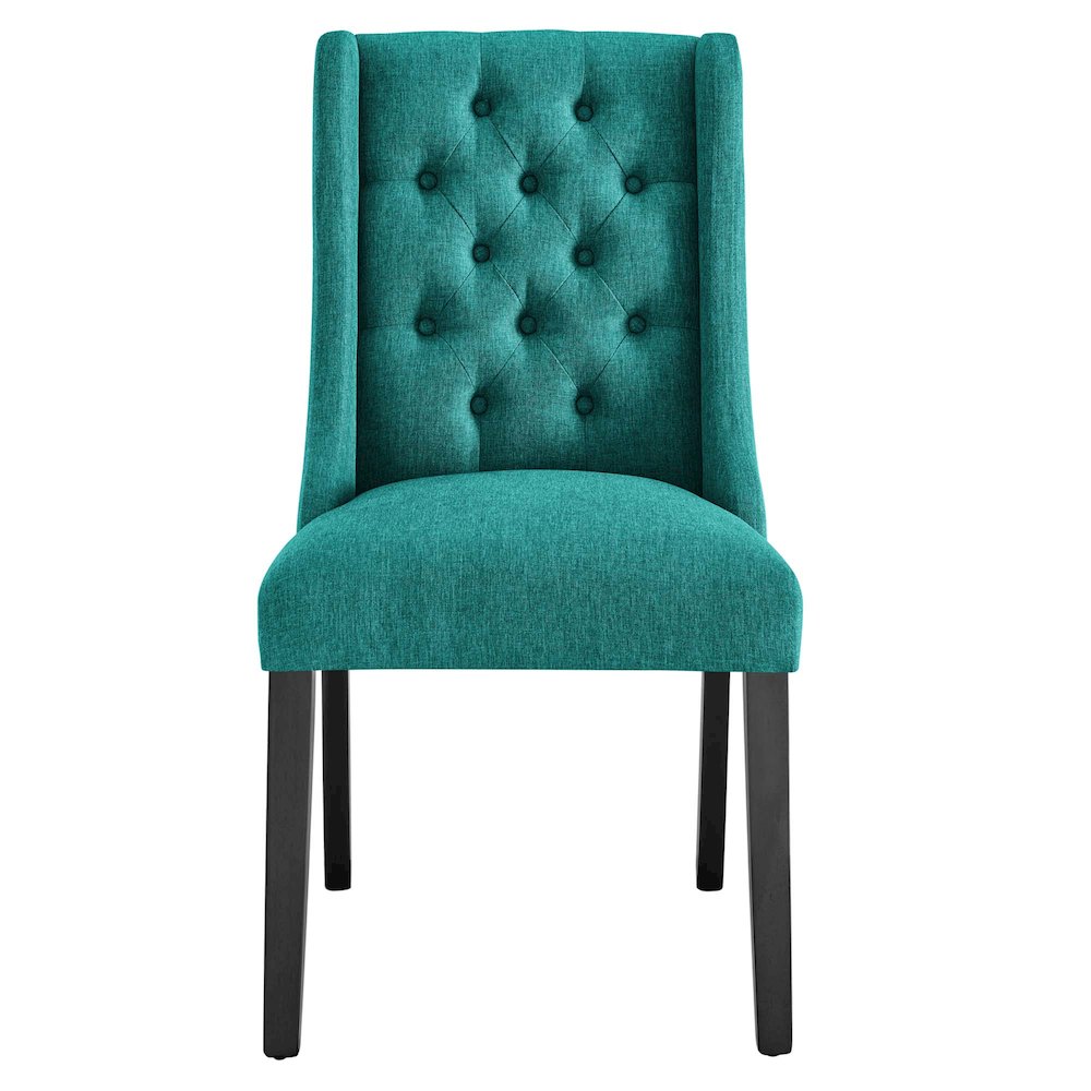 Baronet Button Tufted Fabric Dining Chair. Picture 5