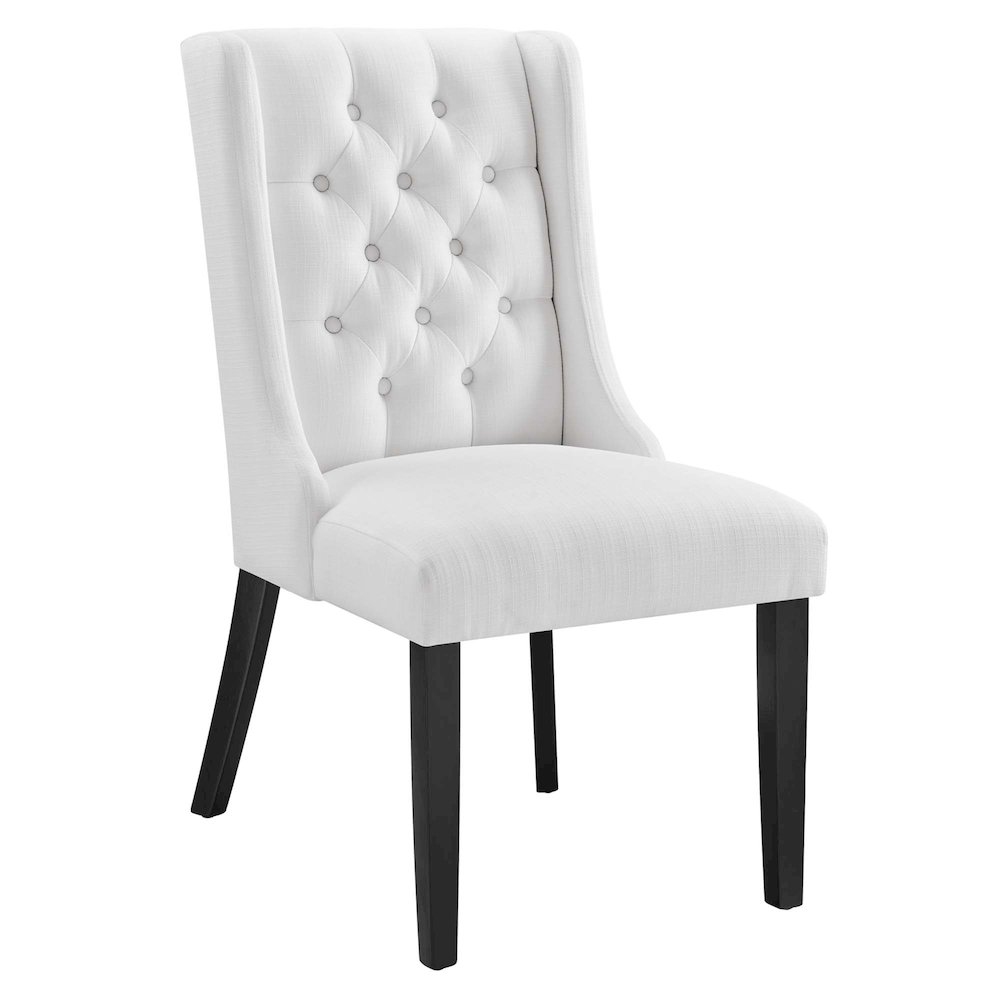 Baronet Button Tufted Fabric Dining Chair. Picture 1