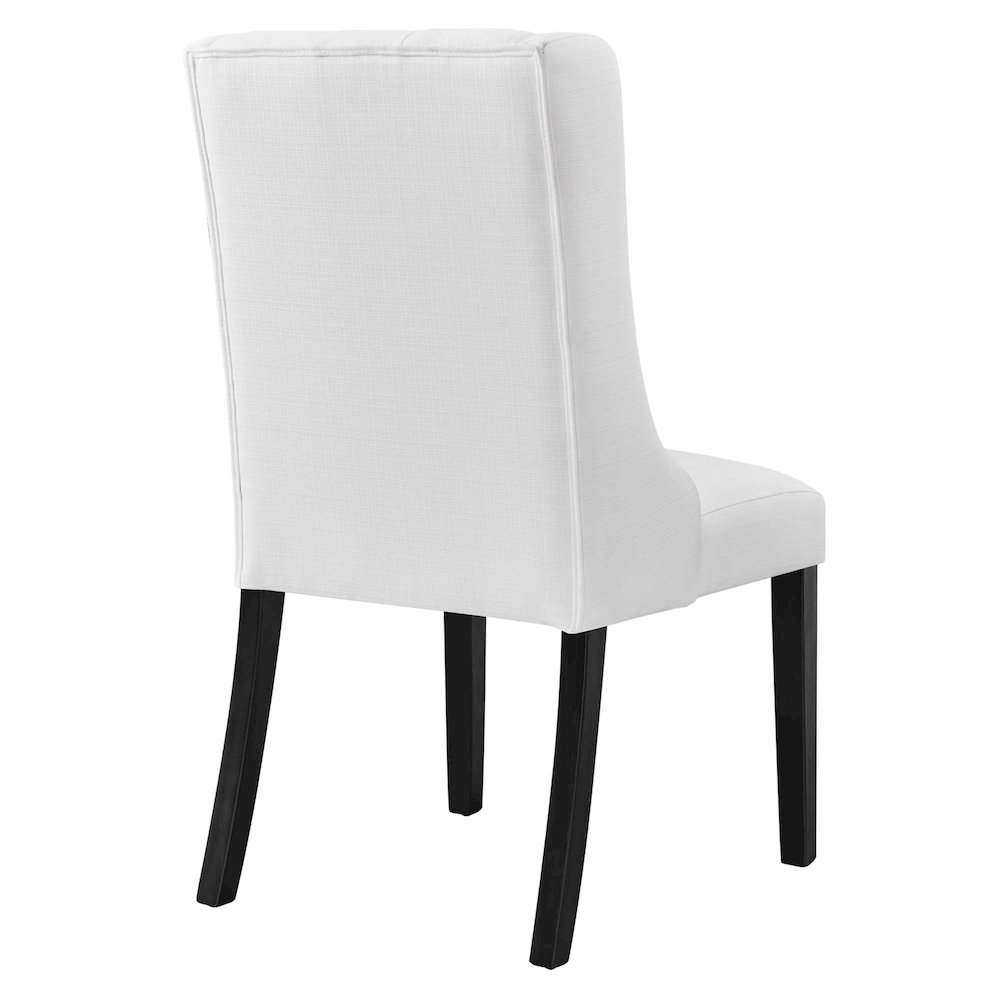 Baronet Button Tufted Fabric Dining Chair. Picture 4