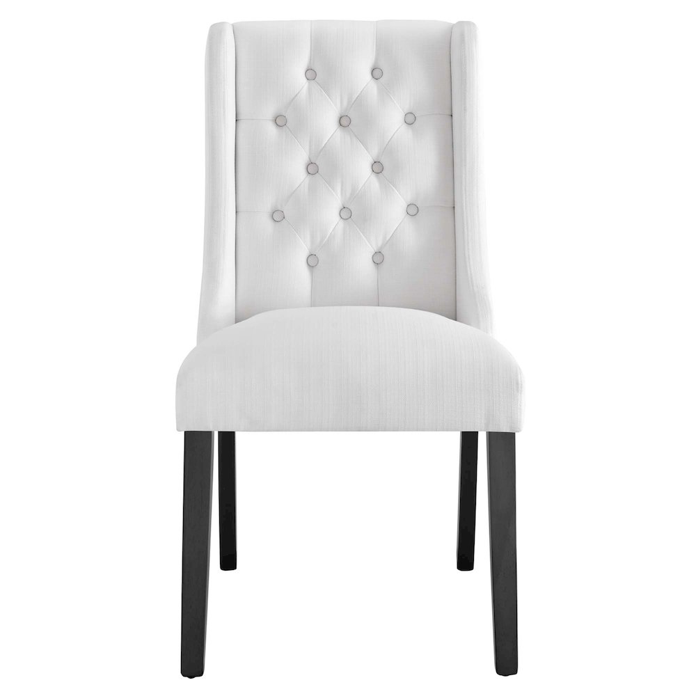 Baronet Button Tufted Fabric Dining Chair. Picture 5